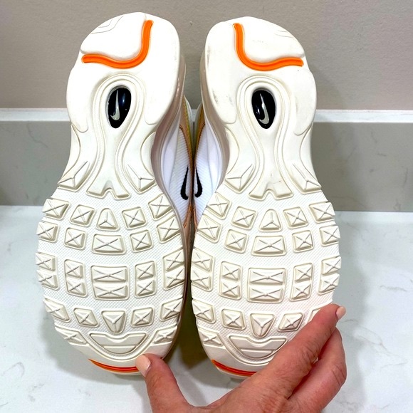 NIKE WOMENS AIR MAX 97 (WHITE/BLACK/PEARL PINK/ACTION GREEN) - Picture 5 of 8